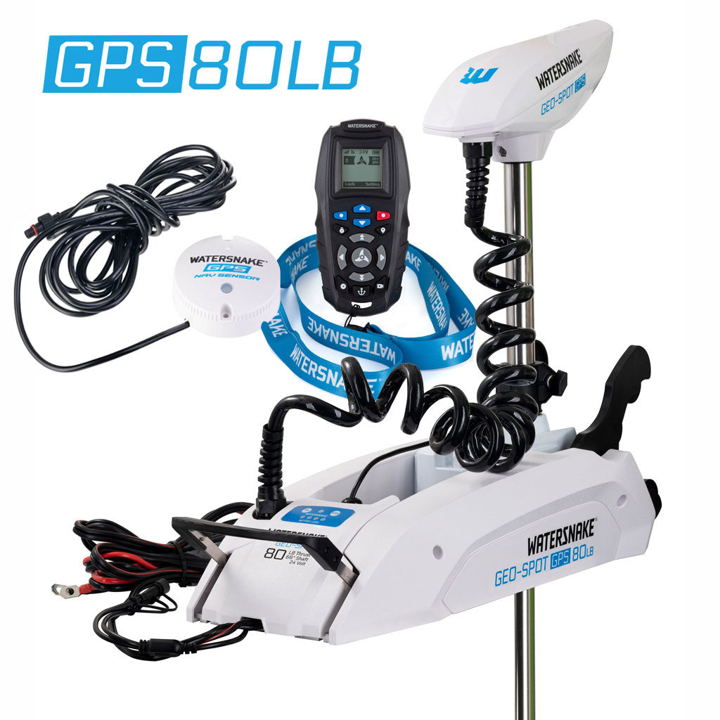 Watersnake Geo Spot GPS 80lb Bow Mount Motor - Unmatched Power and Navigation | Watersnake
