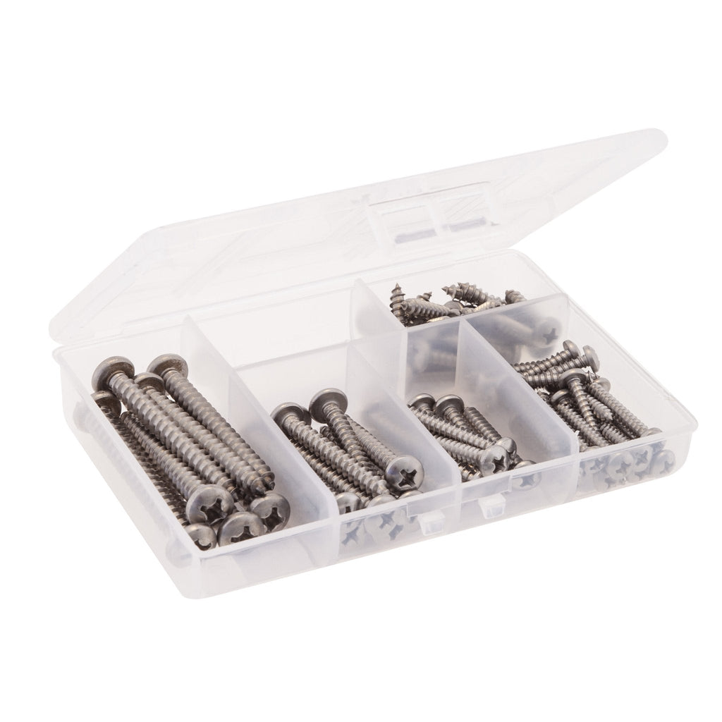 Watersnake WD Screw Kit SS Tapping Countet Kit 68pc - High-Quality Marine Grade Fasteners